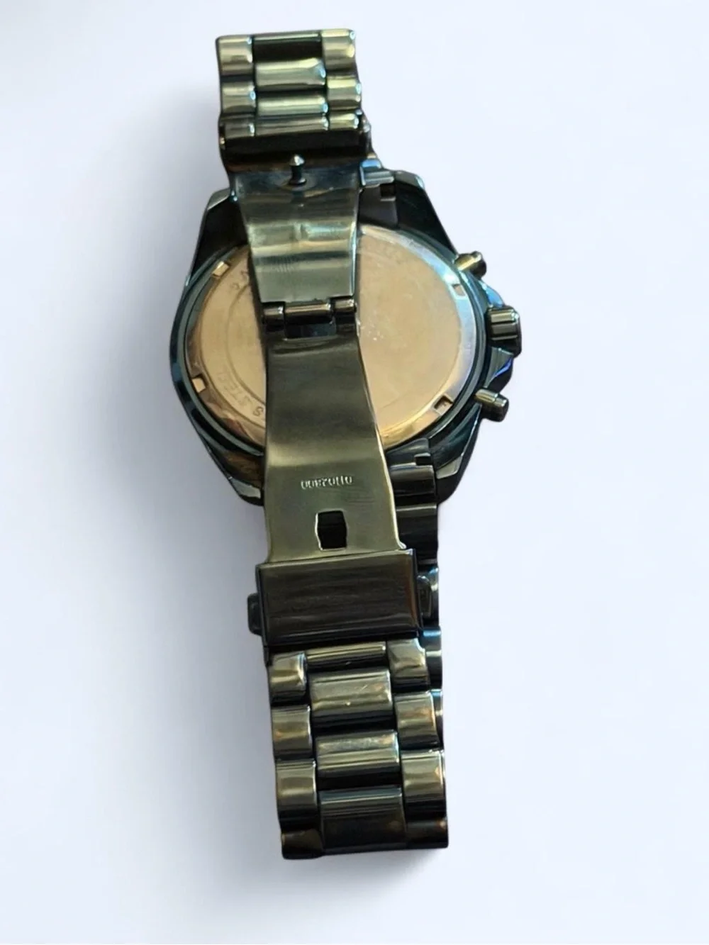 Michael Kors Men’s Gold and Black Chronograph Bracelet Watch